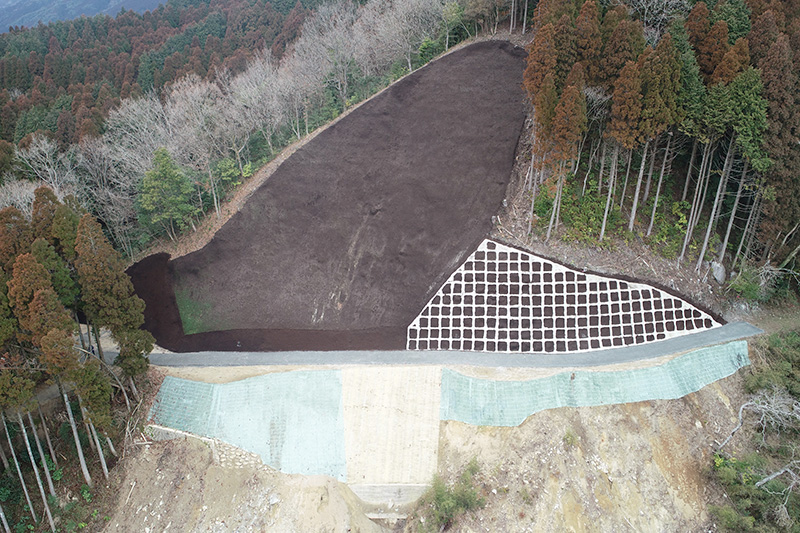 大野地区（山腹工）